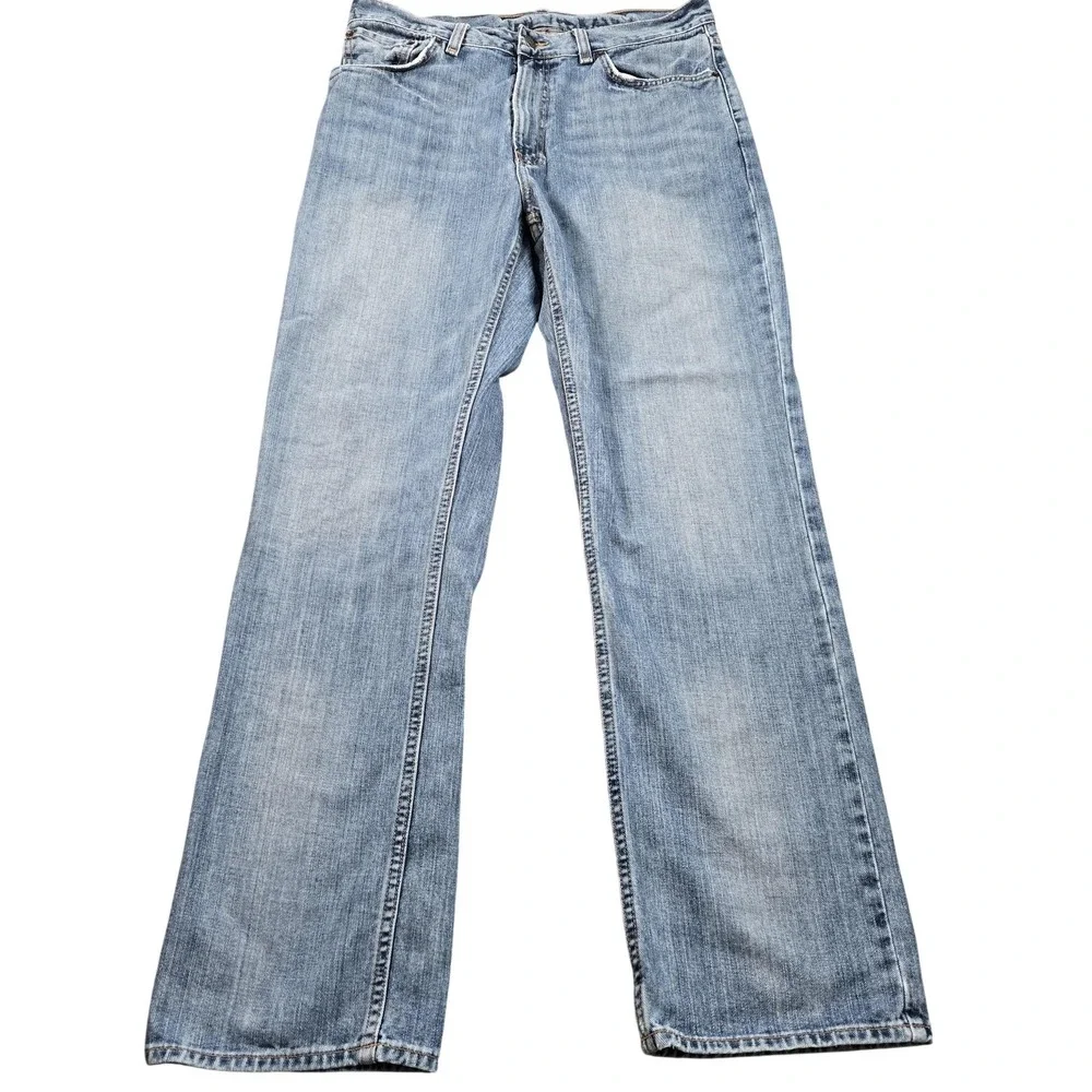 Polo Ralph Lauren Jeans Mens 33x31 (tag 33x32) Light Wash Blue Straight Denim